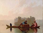 George Caleb Bingham Fur Traders Descending the Missouri (mk09) USA oil painting artist